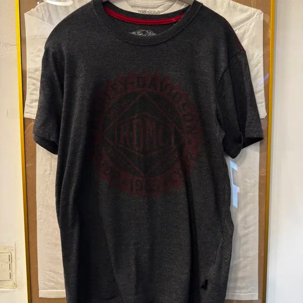 [BUNJANG] Harley-Davidson Dark Gray Graphic T-Shirt / 할리데이비슨 반팔 티셔츠 다크그레이