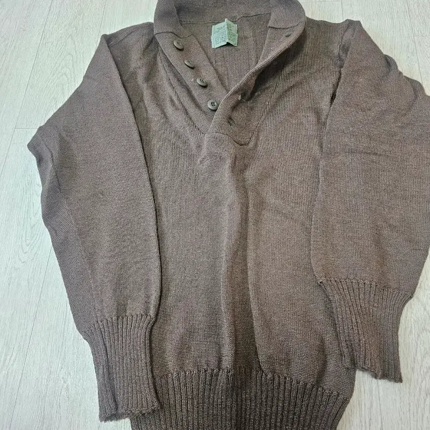 [BUNJANG] US Military Brown Knit Sweater / 미군 브라운 니트스웨터