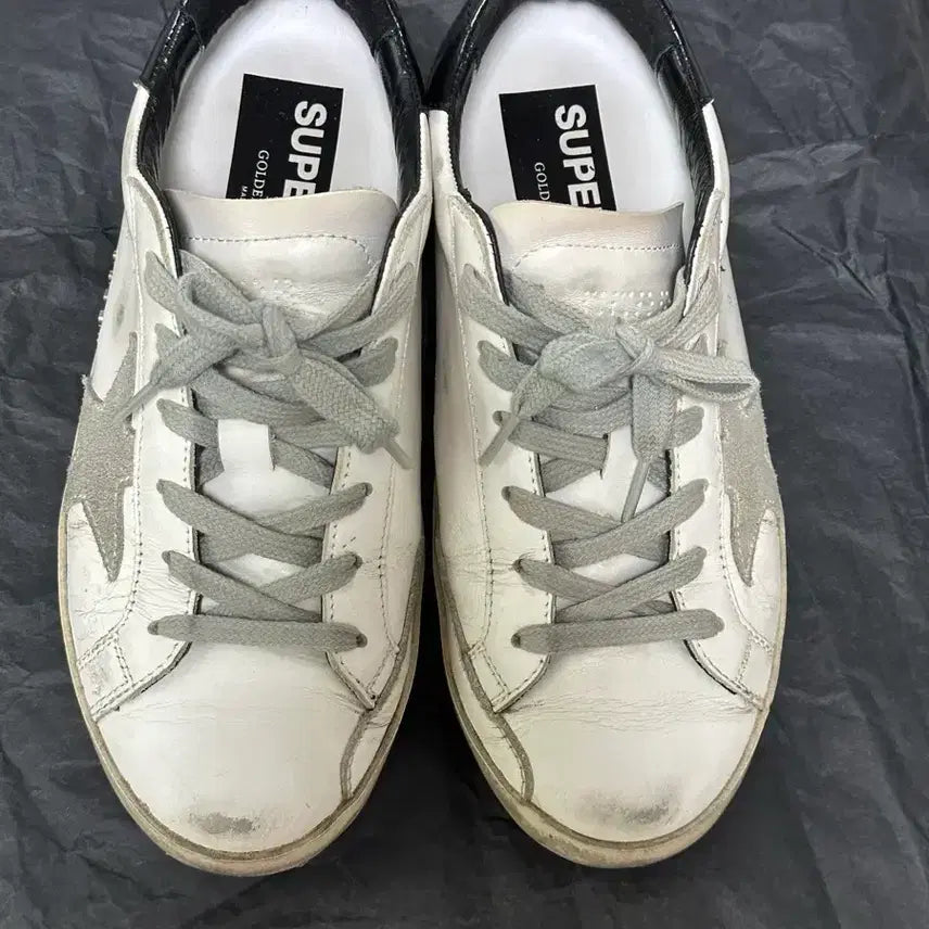 [BUNJANG] Golden Goose Superstar White Black Tab Sneakers Size 35 / 골든구스 슈퍼스타 화이트 블랙탭 35사이즈