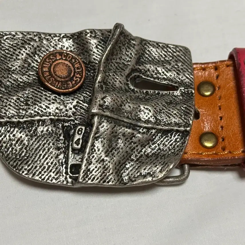 [BUNJANG] Levi's Vintage Western Denim Buckle Leather Belt / Levi's리바이스 빈티지 웨스턴 데님버클  레더 벨트