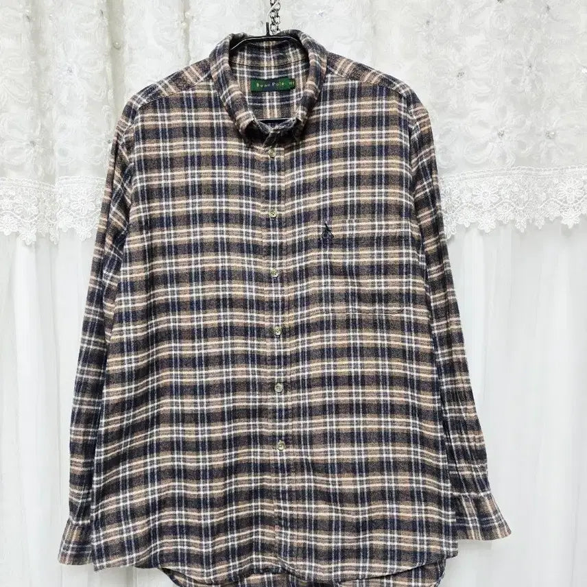 [BUNJANG] Beanpole Men's Cotton Check Button-Down Shirt / 빈폴 셔츠