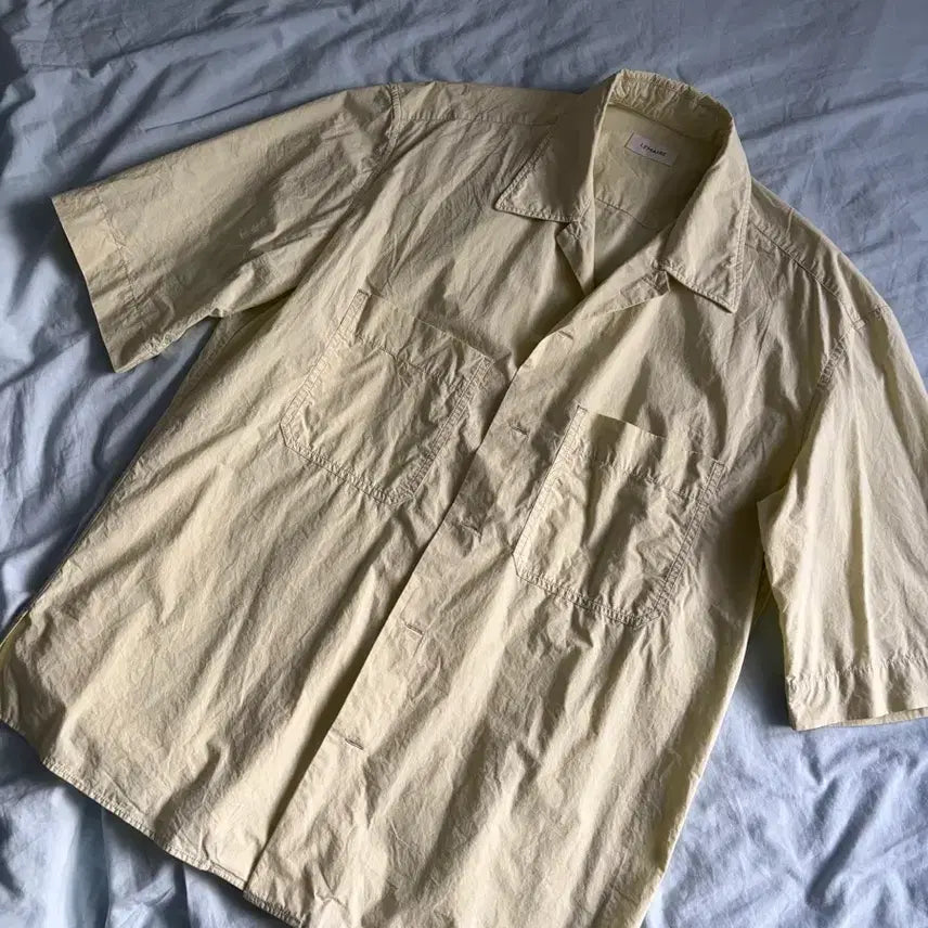 [BUNJANG] Lemaire Short Sleeve Shirt Lemon / 르메르 숏슬리브 셔츠 레몬컬러