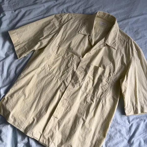 [BUNJANG] Lemaire Short Sleeve Shirt Lemon / 르메르 숏슬리브 셔츠 레몬컬러