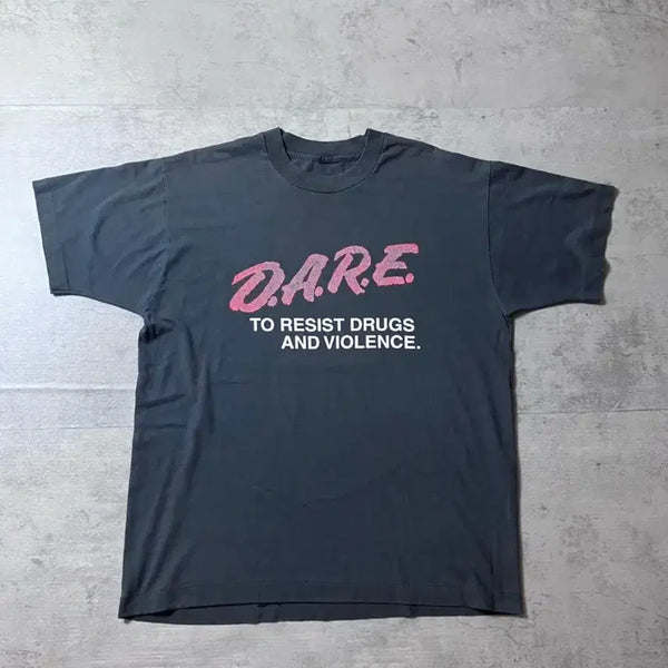 [BUNJANG] 90s USA Vintage D.A.R.E. T-Shirt Single Stitch L / 90s USA 빈티지 D.A.R.E. 티셔츠 싱글 스티치 L