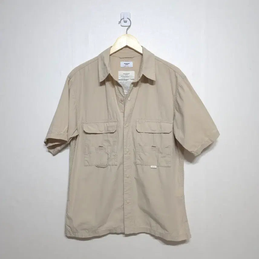 [BUNJANG] Espionage Genuine Work Shirt Beige M / 정품 에스피오나지 워크셔츠 M