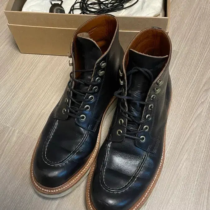 [BUNJANG] Grant Stone Brass Boots Black Chromexcel 9D / 그랜트스톤 브라스 부츠 블랙 크롬악셀 9D