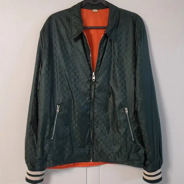 [BUNJANG] Gucci GG Jacquard Reversible Logo Jacket (Size 52) / 구찌 매장판 GG 자카드 52 리버서블 로고 자켓 남성 남자 양면 잠바 점퍼