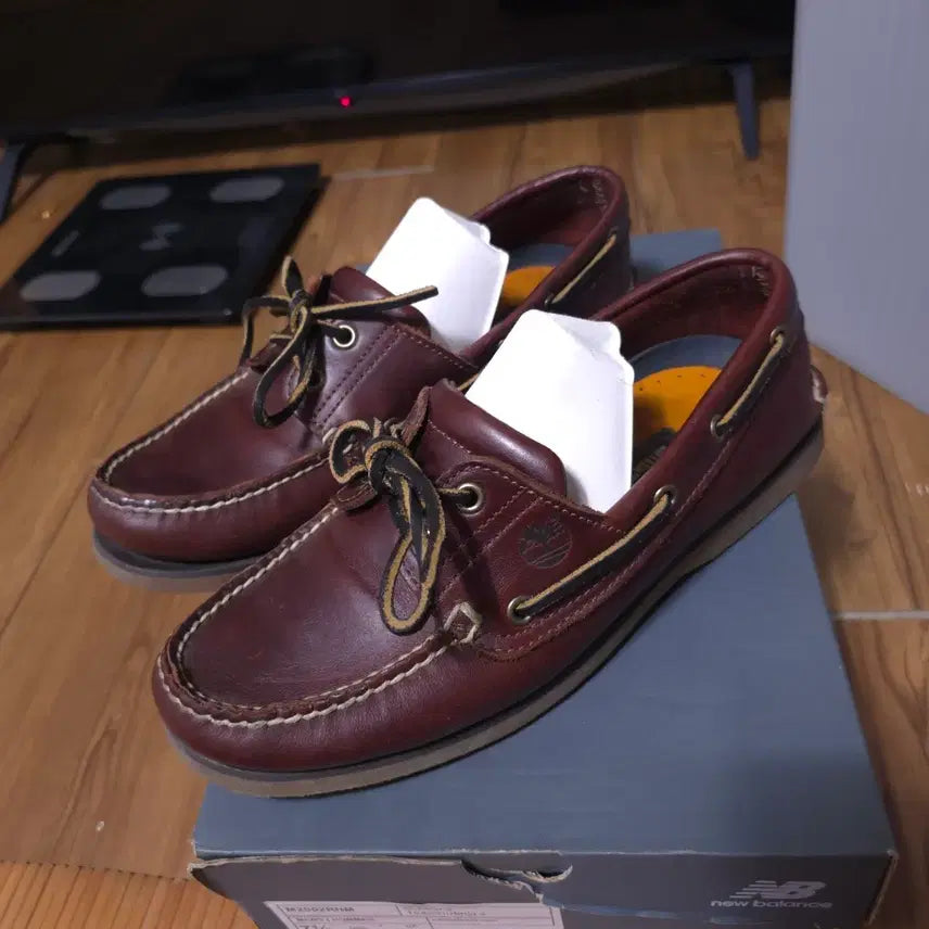 [BUNJANG] Timberland Boat Shoes Leather / 정품 팀버랜드 보트슈즈 260