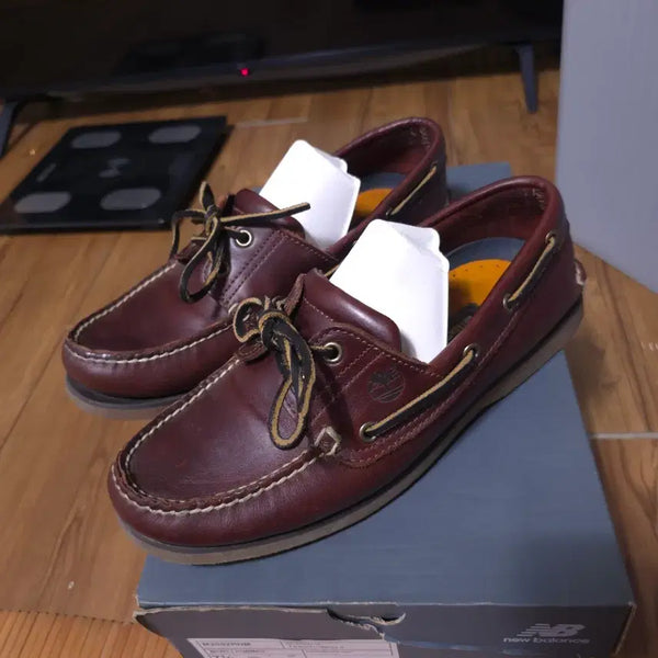 [BUNJANG] Timberland Boat Shoes Leather / 정품 팀버랜드 보트슈즈 260