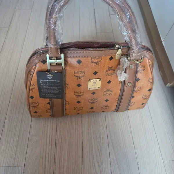 [BUNJANG] MCM Visetos Boston Bag Brown (Unused) / MCM 비세토스 보스턴백 브라운(미사용)
