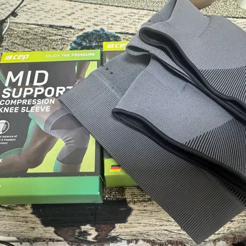[BUNJANG] CEP Mid-Support Knee Brace Pair / [L] CEP 무릎보호대 미드서포트 2개 일괄