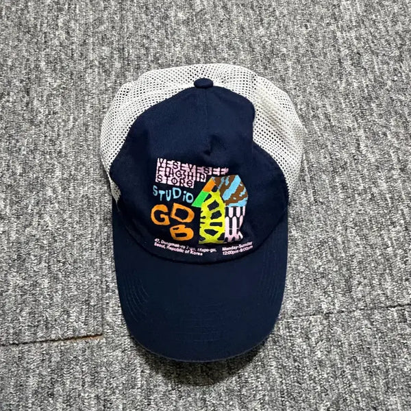[BUNJANG] YESEYESEE GDB Mesh Ball Cap Navy / 예스아이씨 GDB 매쉬 볼캡 네이비