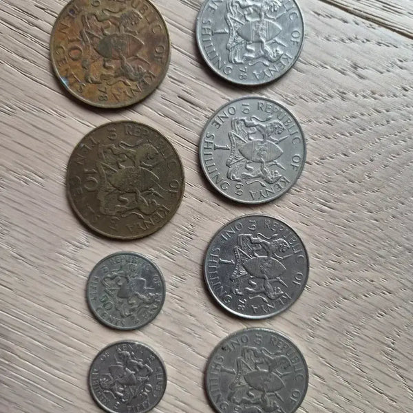 [BUNJANG] Kenya Coin Set (10 Cents, 1 Shilling, 50 Cents) / 케냐 동전 세트 10센트/1실링/50센트