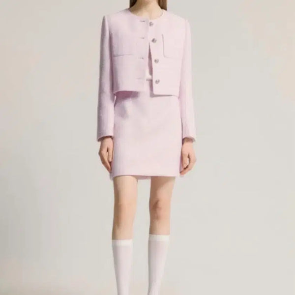 [BUNJANG] Sistina Spring Tweed Jacket + Skirt Set / [반값 할인]시스티나 스프링 트위드 자켓+스커트 세트