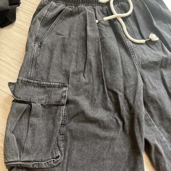[BUNJANG] Pintuck Cargo Washed Bermuda Shorts / 핀턱 카고 워싱 버뮤다