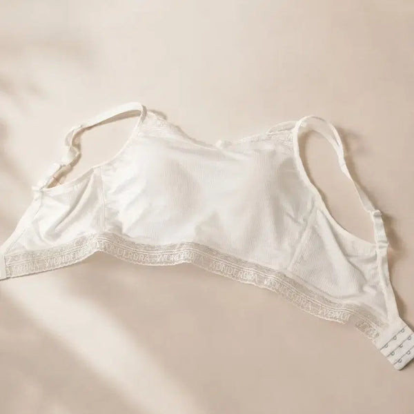 [BUNJANG] Wonderbra Logo Banding Secret Bralette (White) / [Wonderbra] 원더브라 로고 밴딩 시크릿 브라렛 (화이트)