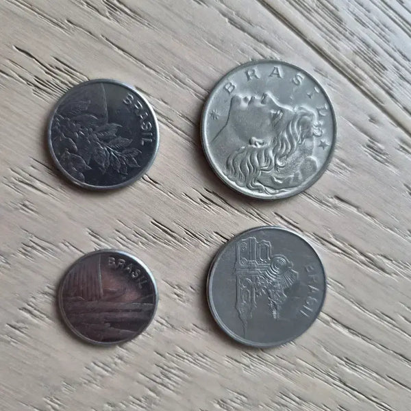 [BUNJANG] Brazil Coin Set (4 Pieces) / 브라질 동전 4개 세트