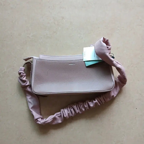 [BUNJANG] Mango Shirring Shoulder Bag Pink / 망고 셔링 숄더백 핑크