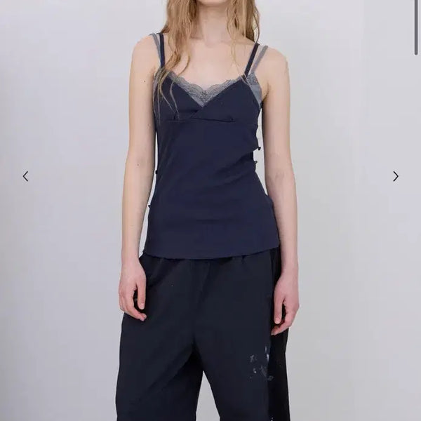 [BUNJANG] LCDC Lace Tank Top Navy / LCDC 레이스 탱크탑 네이비