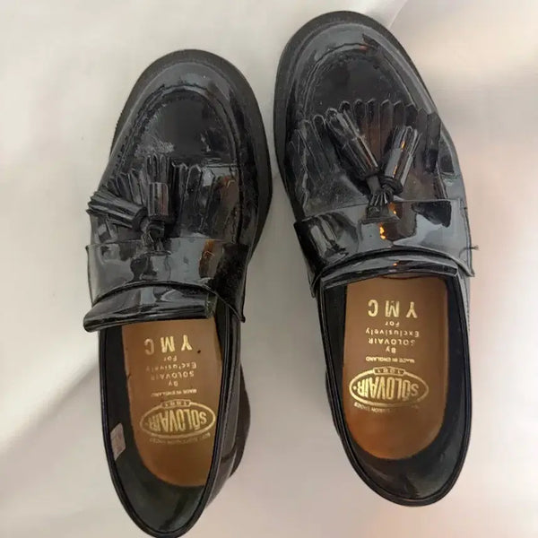 [BUNJANG] YMC x Solovair Collaboration Patent Leather Tassel Loafers (Black, Size 37) / YMC x Solovair 콜라보 에나멜 태슬 로퍼 (블랙, 37)