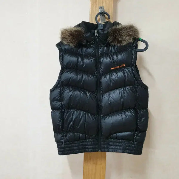 [BUNJANG] Merrell Hooded Goose Down Padded Vest Black (Size M/90-95) / 머렐 후드 구스다운 패딩 조끼 M(90~95) 블랙