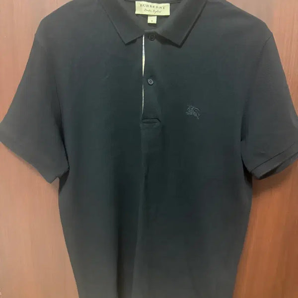 [BUNJANG] Burberry London England Black Short Sleeve Polo Shirt M / (정품)버버리 블랙 반팔 카라티
