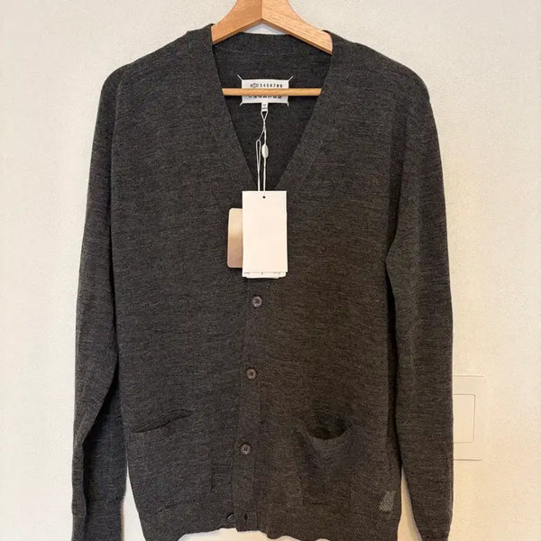 [BUNJANG] Maison Margiela Knit Cardigan Dark Grey / 메종 마르지엘라 니트 가디건 다크 그레이
