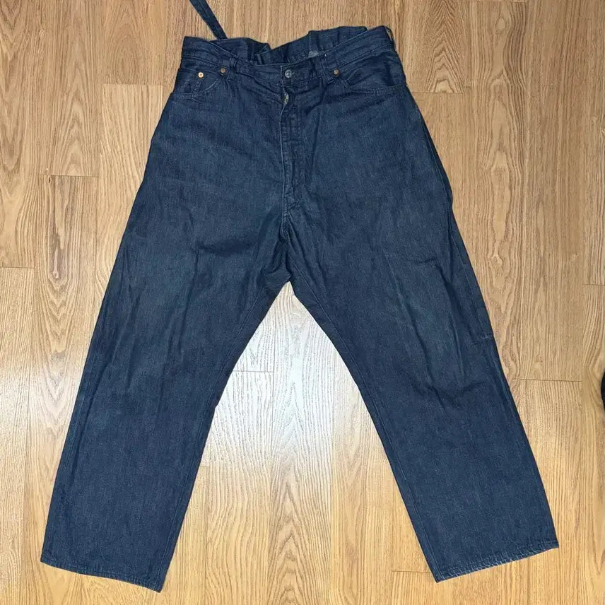 [BUNJANG] Kaptain Sunshine Wide 5PKT Trousers Indigo Size 42 / 캡틴선샤인 데님