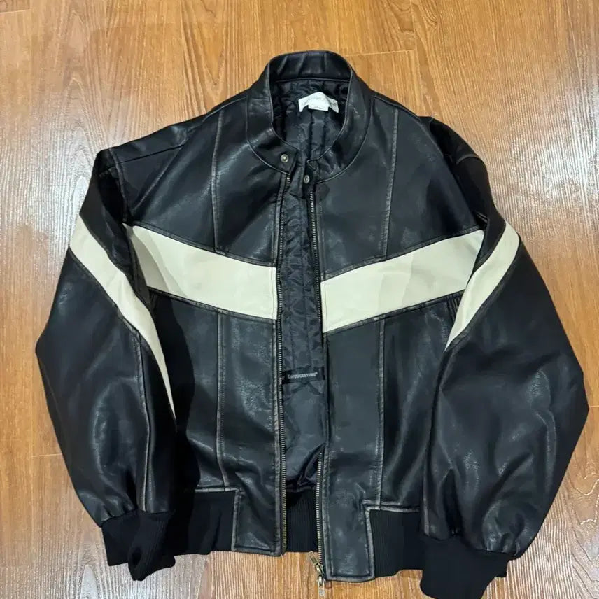 [BUNJANG] La Fille Store Leather Jacket L / [L] 라퍼지스토어 가죽 자켓