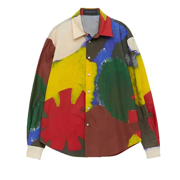 [BUNJANG] VISITOR ABSTRACT SHIRTS (MULTI) M / (새상품, 네고가능) VISITOR ABSTRACT SHIRTS (MULTI) M