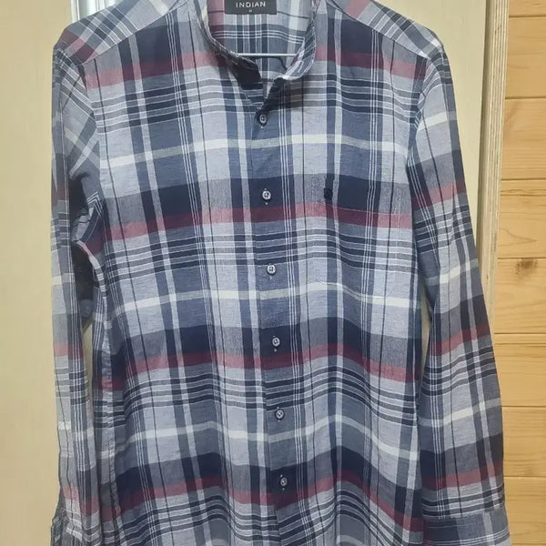 [BUNJANG] Indian Check Pattern Casual Shirt / 인디안 체크 남방 셔츠;상태는최상입니다