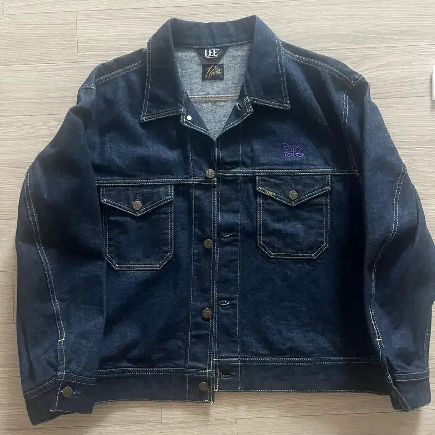 [BUNJANG] Needles Lee Denim Track Jacket M / 니들스 Lee 데님 트랙자켓 m