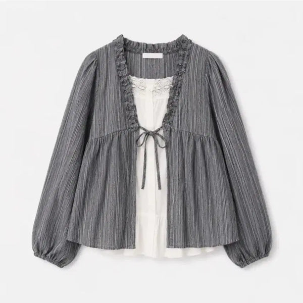 [BUNJANG] Summer Blouse / 일체형 여름 블라우스
