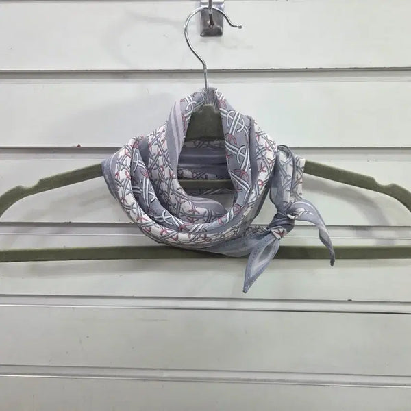[BUNJANG] Patterned Chiffon Long Rhombus Mini Scarf / 패턴무늬  쉬폰 긴마름모형  미니스카프/보물찾기천사