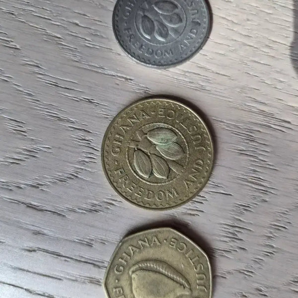 [BUNJANG] Ghana Coin Set (3 Types) / 가나 동전 3종 세트