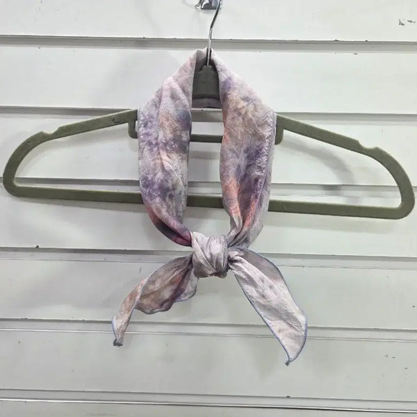 [BUNJANG] In-gyeon (Rayon) Stain Pattern Triangular Mini Scarf / 인견 얼룩무늬 삼각 미니스카프 /보물찾기천사