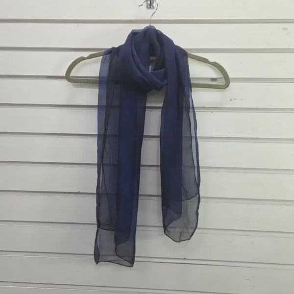 [BUNJANG] Nugubi Black Silk Square Long Scarf / 넉이비 블랙  실크 사각 롱스카프/보물찾기천사