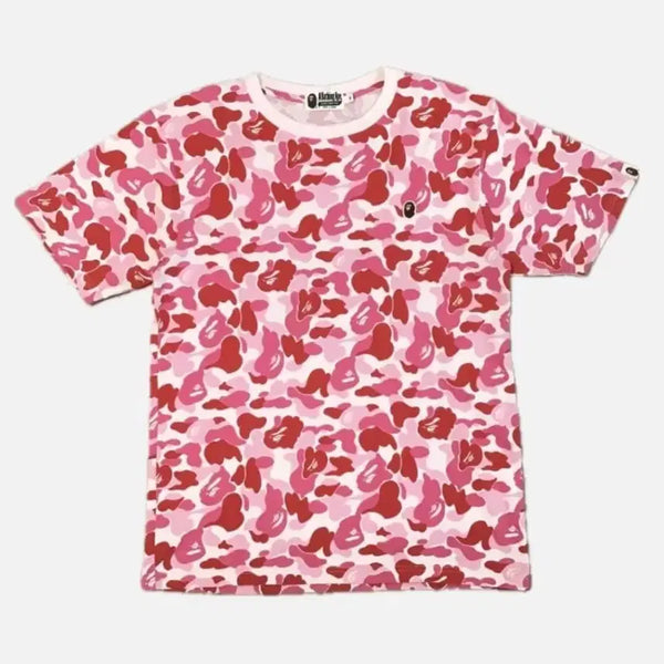 [BUNJANG] BAPE Camo Short Sleeve T-Shirt Pink / 베이프 카모 반팔 티셔츠 핑크