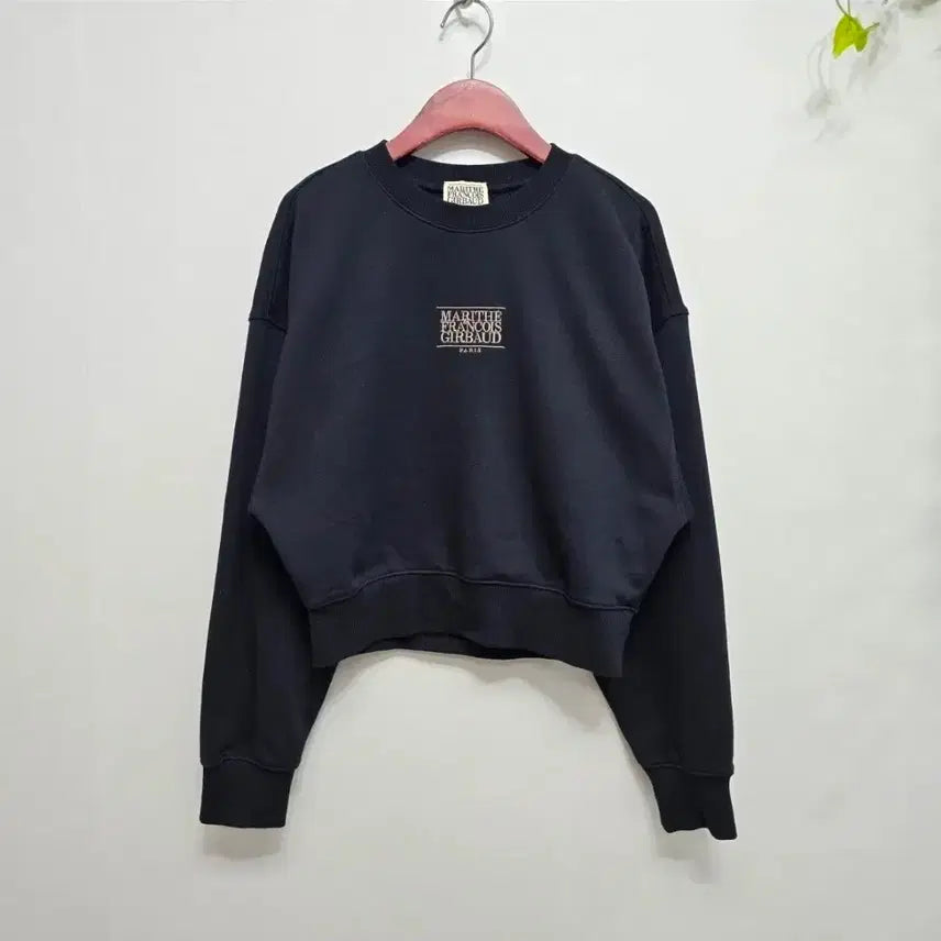[BUNJANG] Marithe Francois Girbaud 24'SS Cropped Sweatshirt Black / 마리떼 프랑소와 저버 24'SS  크롭 맨투맨