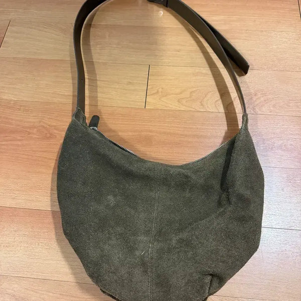 [BUNJANG] Nothing Written Suede Hobo Bag / 낫띵리튼 스웨이드 호보백