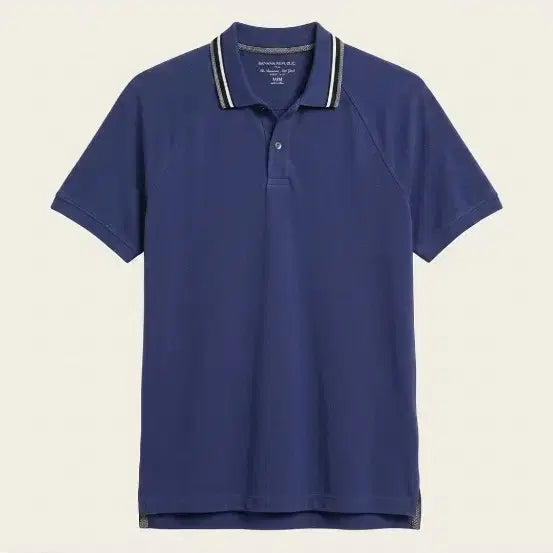 [BUNJANG] Banana Republic Blue Collared T-Shirt - Size M / 바나나리퍼블릭 블루 카라티 M