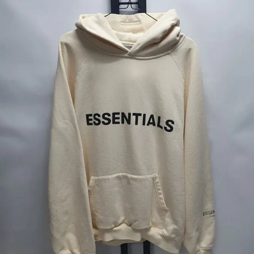 [BUNJANG] Fear of God Essentials Hoodie Cream Ivory XL / 피어오브갓 에센셜 후드티 크림 아이보리 xl