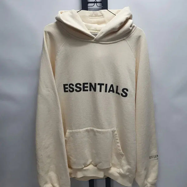 [BUNJANG] Fear of God Essentials Hoodie Cream Ivory XL / 피어오브갓 에센셜 후드티 크림 아이보리 xl