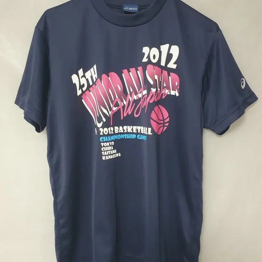 [BUNJANG] Asics 2012 Junior All-Star Basketball Championship Short Sleeve T-Shirt Navy / 아식스 2012 주니어 올스타 농구 챔피언십 반팔 티셔츠 네이비