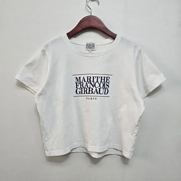 [BUNJANG] Marithe Francois Girbaud Cropped T-Shirt / 마리떼 프랑소와 저버  크롭 반팔 티셔츠