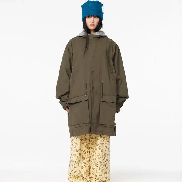 [BUNJANG] Koiseyo 26FW Washed Military Jacket Mud Khaki / 코이세이오 야상 26FW