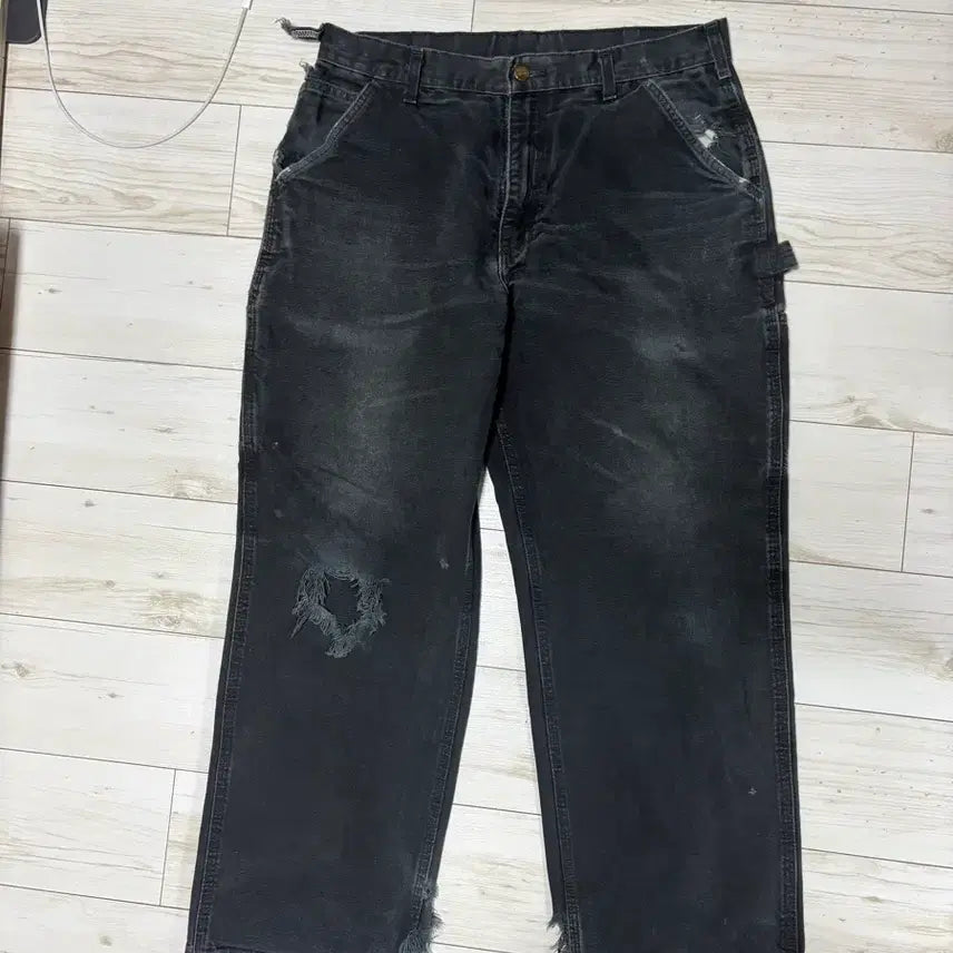 [BUNJANG] Carhartt WIP B11 Single Knee Work Pants Black 34 / 칼하트 B11 싱글니 워크팬츠 블랙 34사이즈