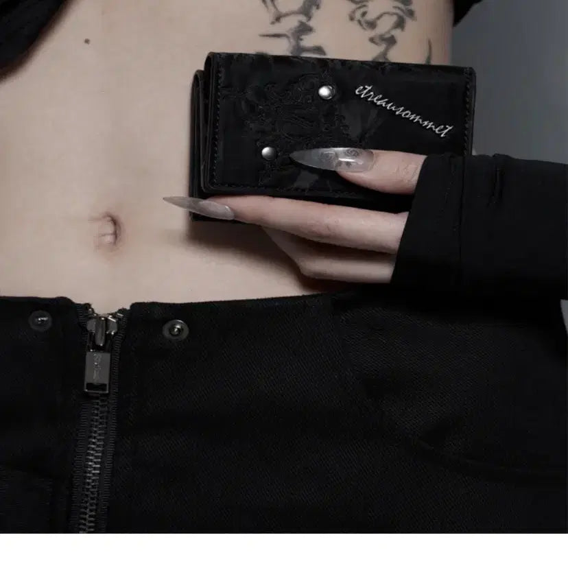 [BUNJANG] Etoileosome Noir Key Velvet Shamude Card Wallet / 상태좋음 소장가치 있는 에트오소메 카드지갑
