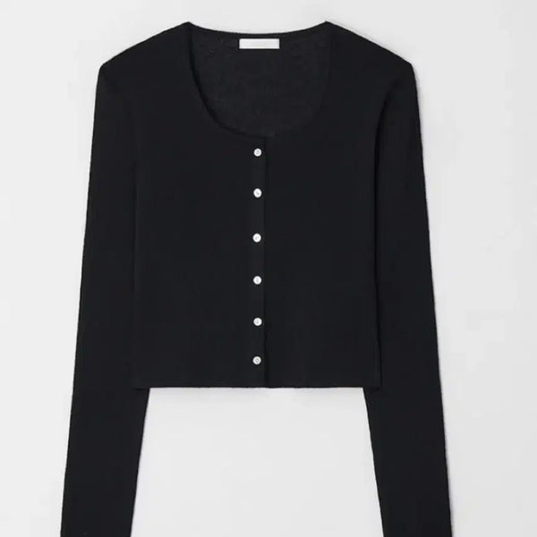 [BUNJANG] Leeds Base Slim Cardigan Black / 새상품 leeds 리즈 베이스 슬림 가디건 블랙