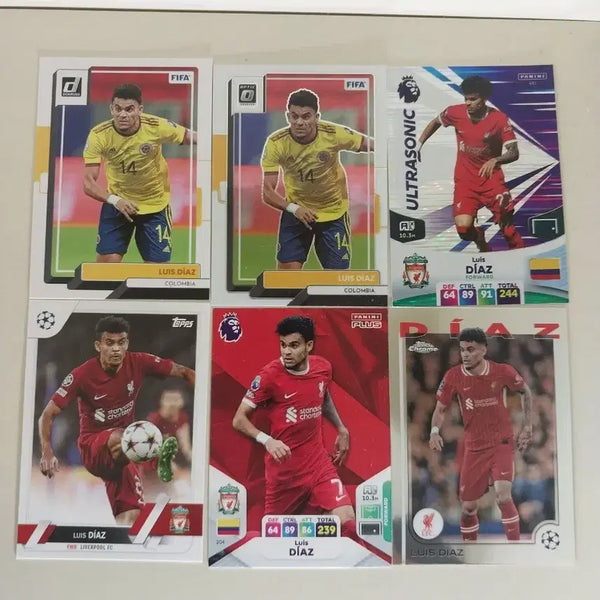 [BUNJANG] Luis Díaz Football Card 6-Piece Set / 루이스 디아즈 축구 카드 6종 세트